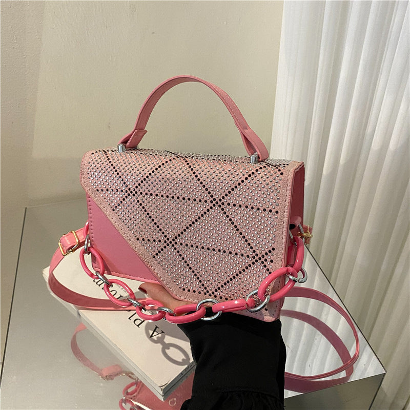 Women's Fashion Diamond One Shoulder Messenger Bag