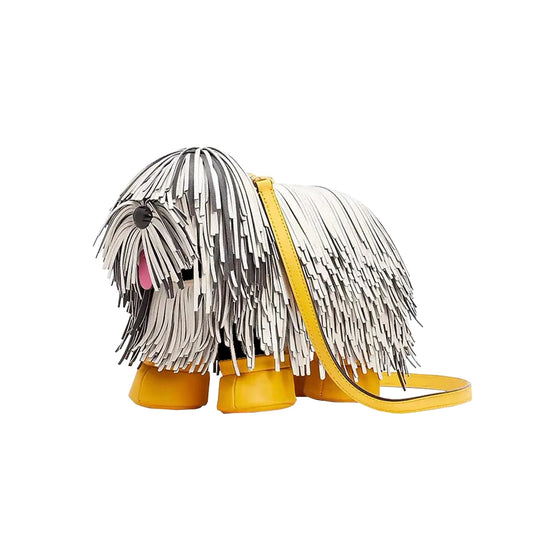 Luxury Designer Cute dog shape, Leather crossbody shoulder bag