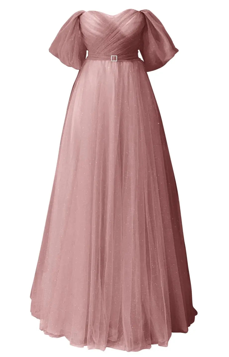 Glitter Tulle Prom Dresses Off The Shoulder Sweetheart Puffy Long Evening Gowns for Women 2026 Elegant Dress Wedding Party