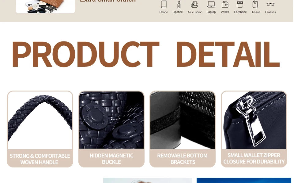Soft Leather Woven Shopper Tote