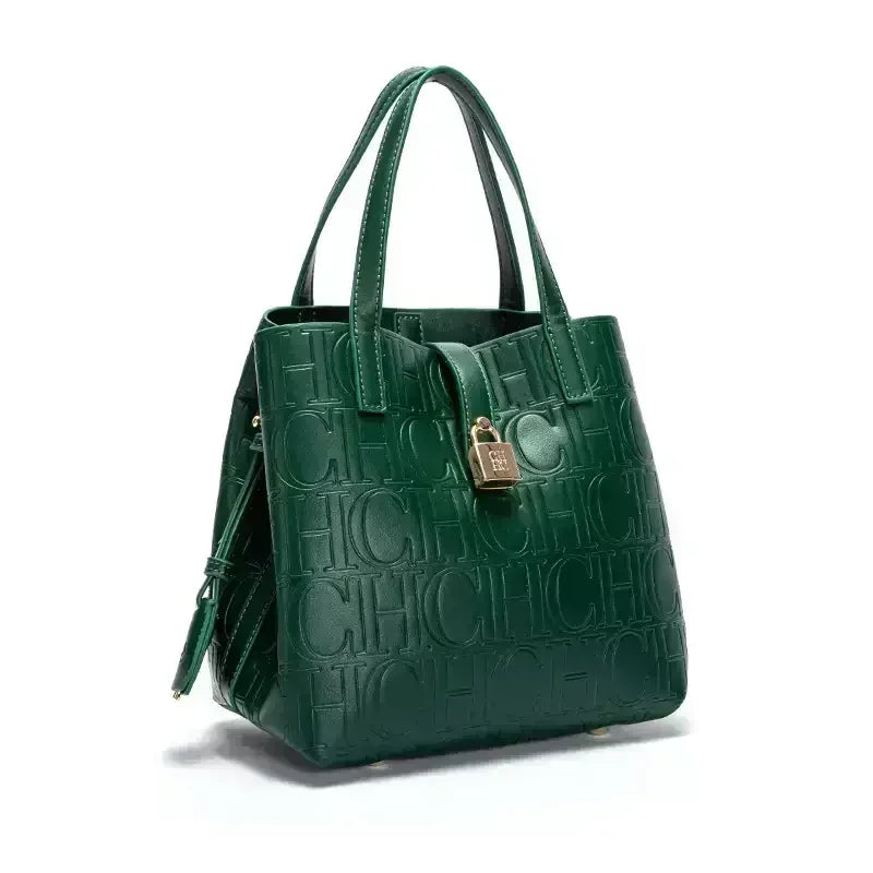Classic PU Leather Bucket Tote Bag