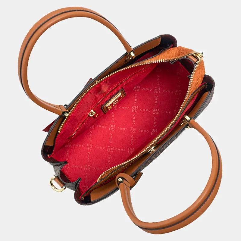 Light Luxury Brand Letter Print Handbag with Letter Pendant Design Unique and Elegant Popular Fashion Niche High Quality