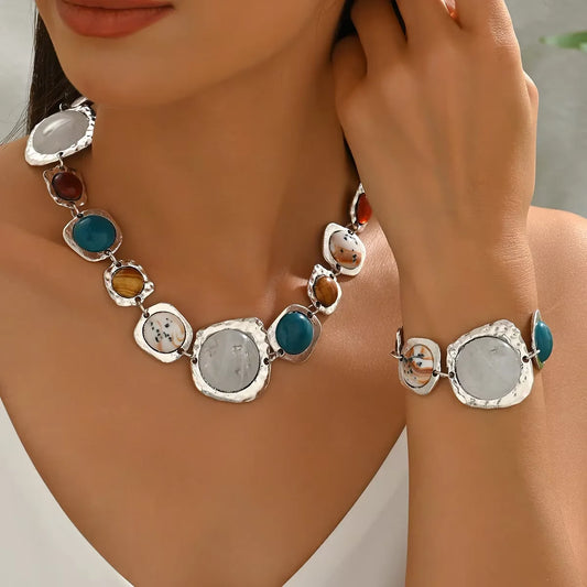 Vintage Bohemia Fashion Jewelry Set Multi-color