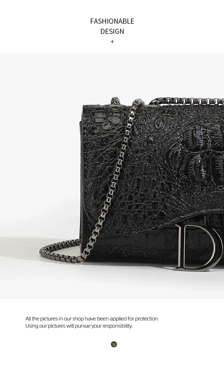 Sequin Chain Crossbody Handbag
