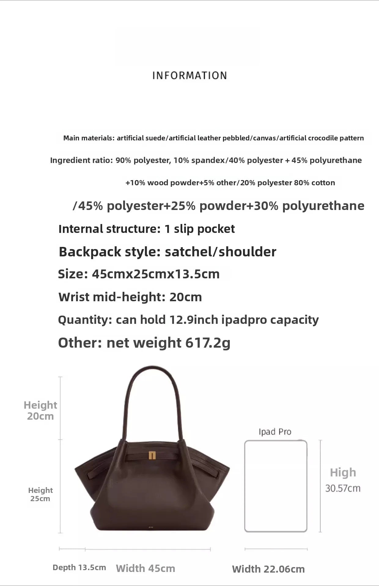 Large Capacity Dumpling Shoulder Bag