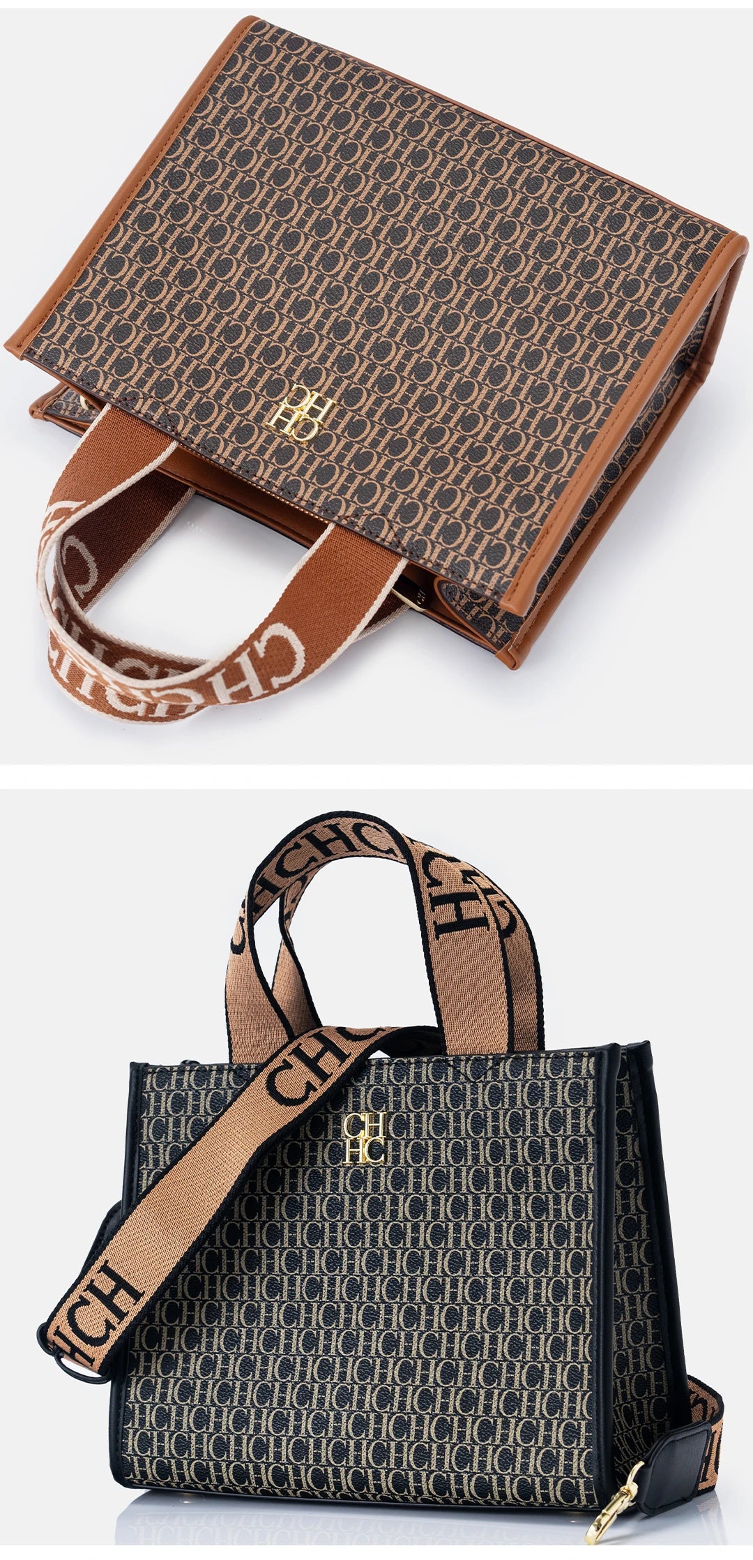 CH Fashion Monogram Print High Quality Metal Logo Casual Light Luxury Brand Designer 2026 New Women's Handbag