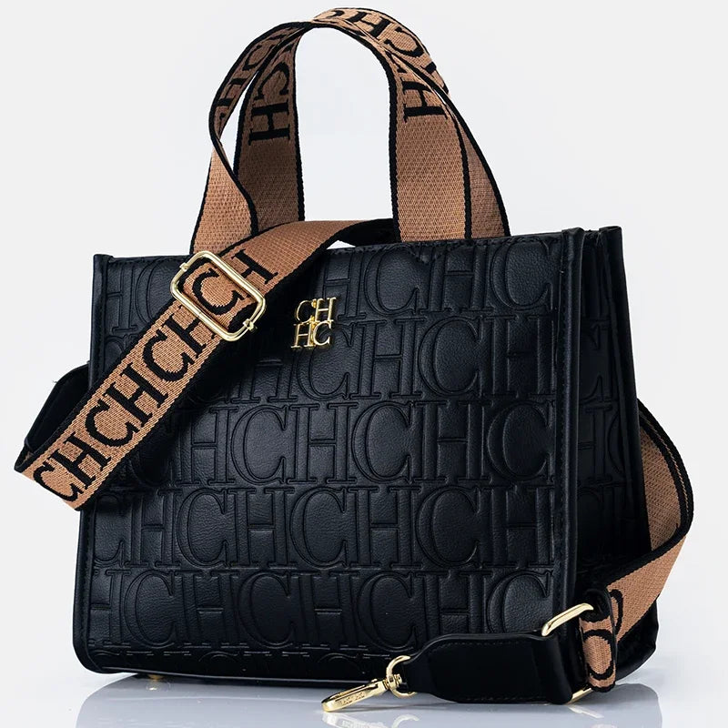 Embossed PU Leather Tote Bag