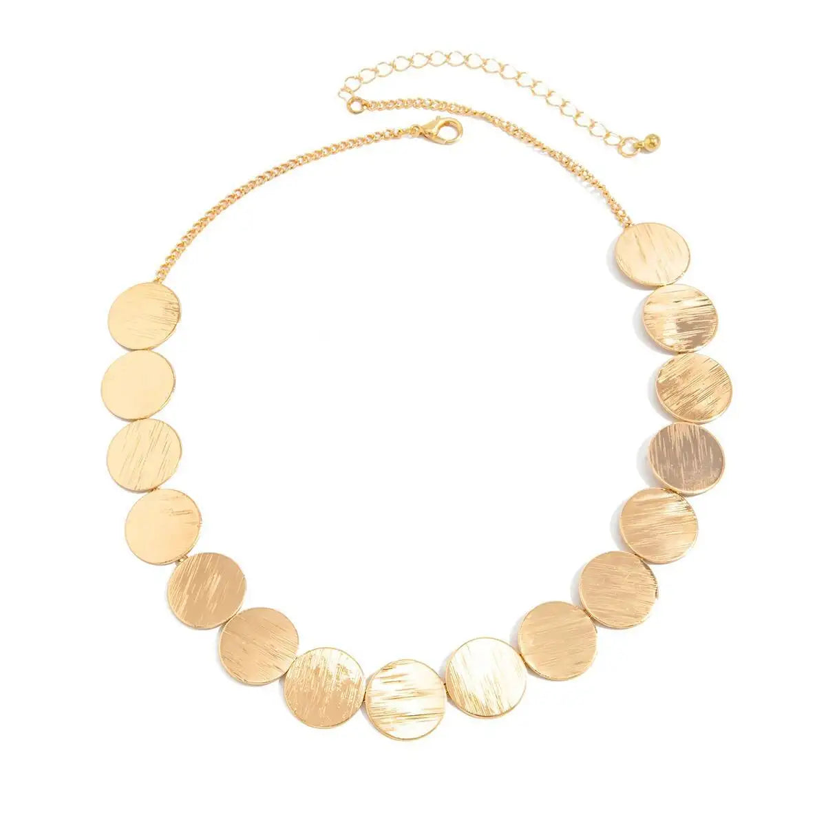 KunJoe Elegant Metal Sequins Chokers Necklaces