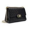 Fashion Color-Block Solid Color Design Women's Handbag Commuter Flap Light Luxury Brand Versatile 2025 New Women's Chain Bag