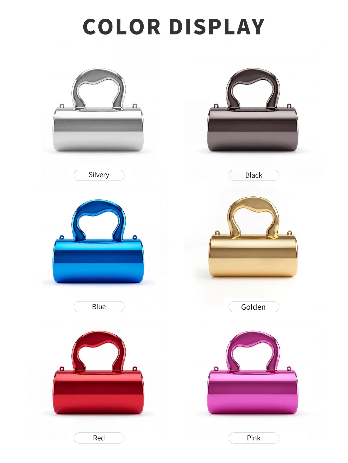 Mini Acrylic Cylinder Clutch Bag