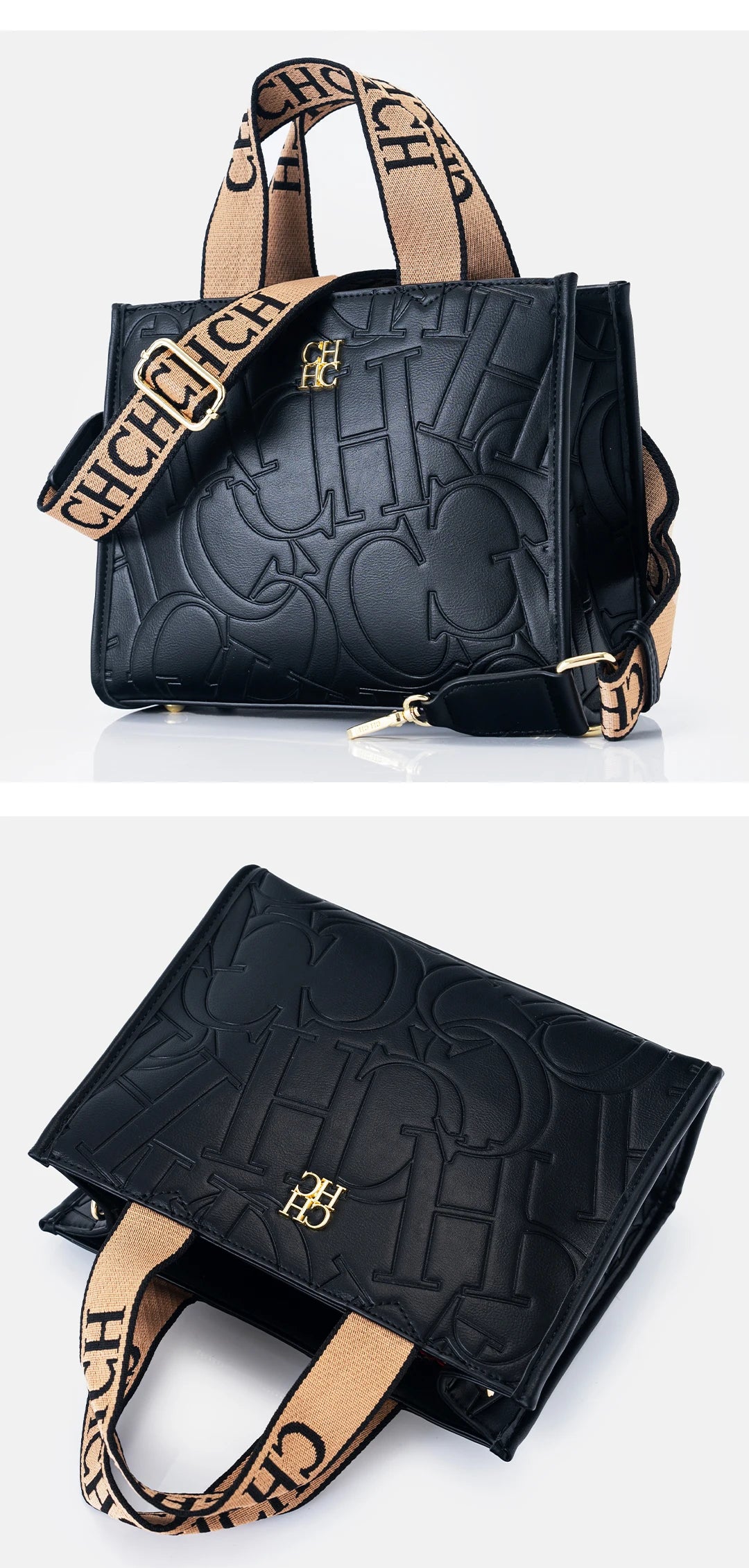 Embossed PU Leather Tote Bag