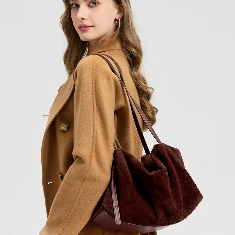 Genuine Leather Commuter Tote Bag