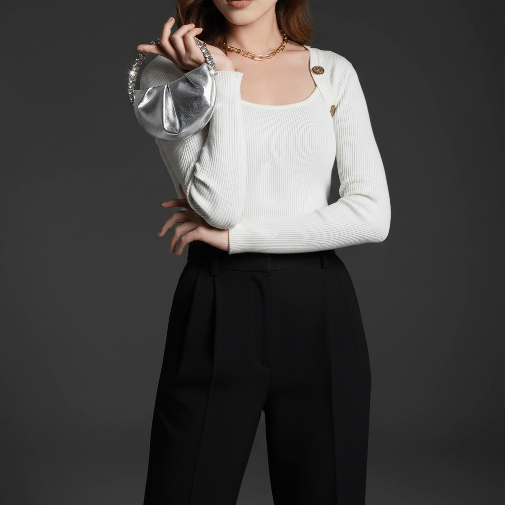 Luxury Crystal Shoulder Clutch Bag