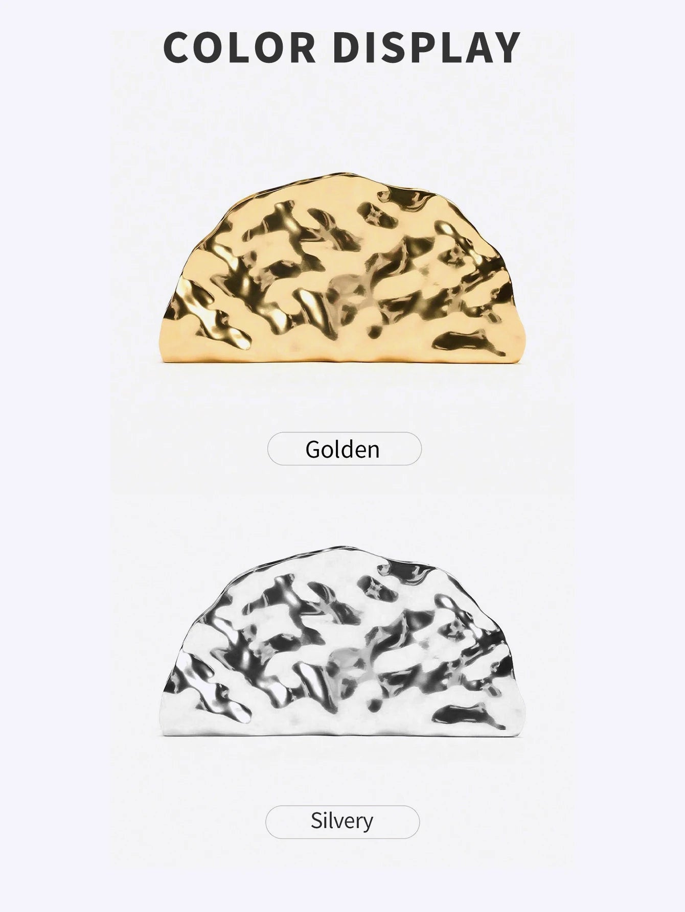 Gold Acrylic Evening Clutch Bag