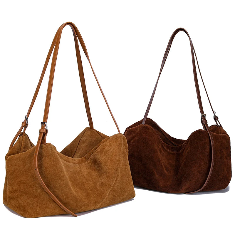 Genuine Leather Commuter Tote Bag