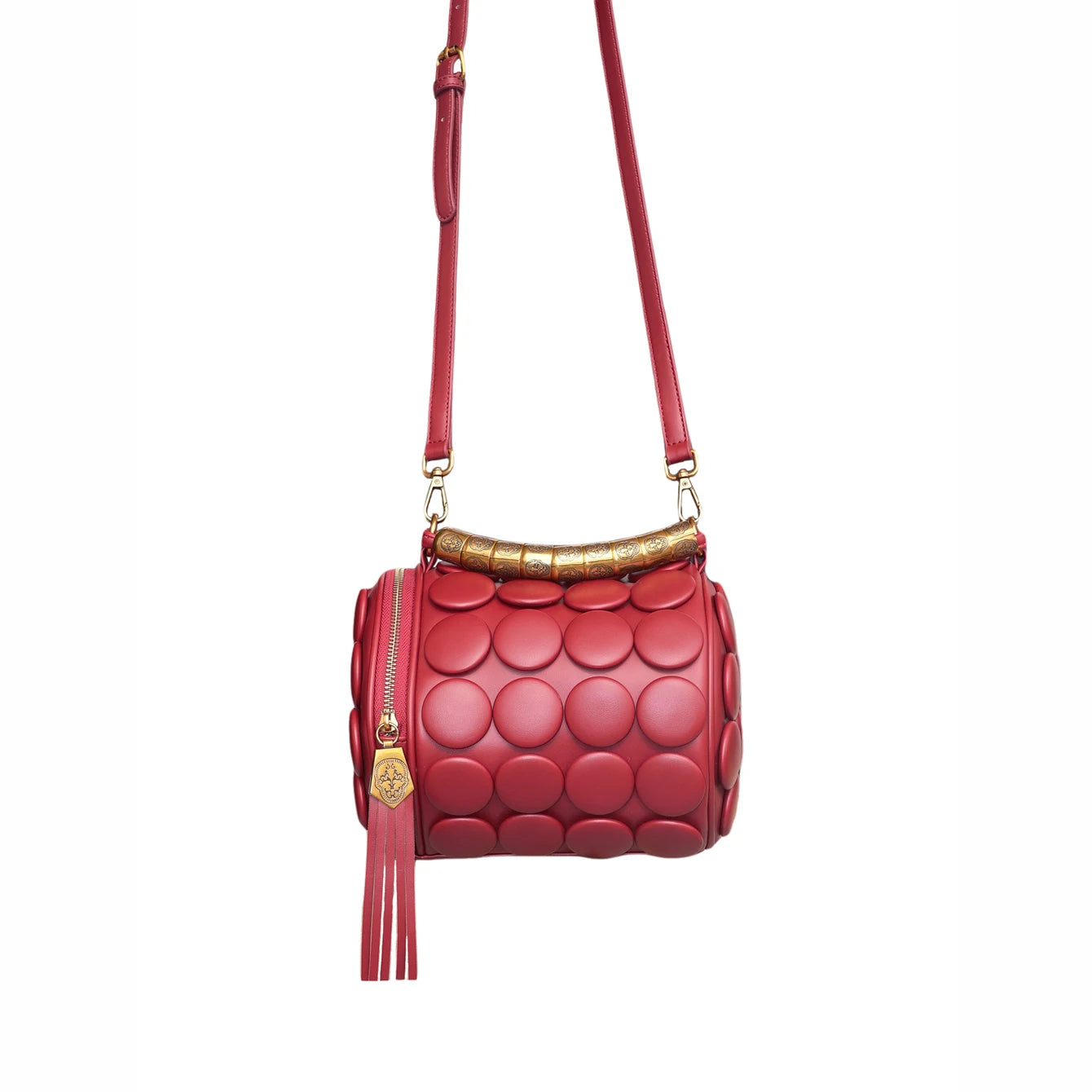 Designer Leather Bucket Shoulder Tote Bag