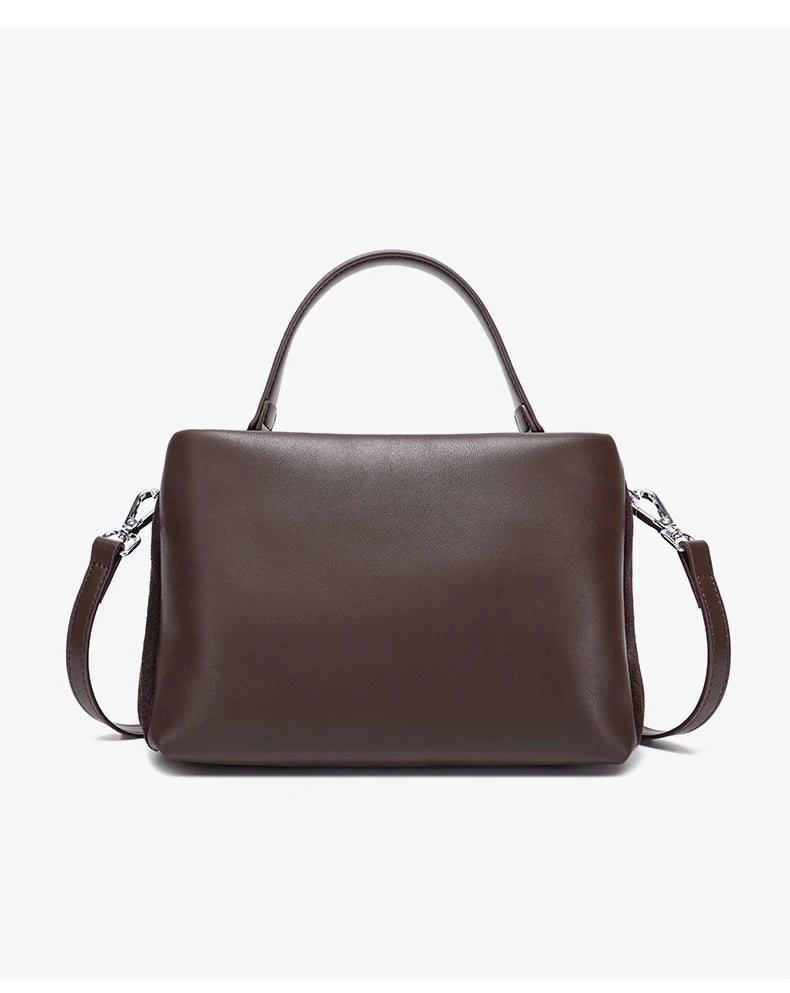 Natural Suede Leather Crossbody Bag