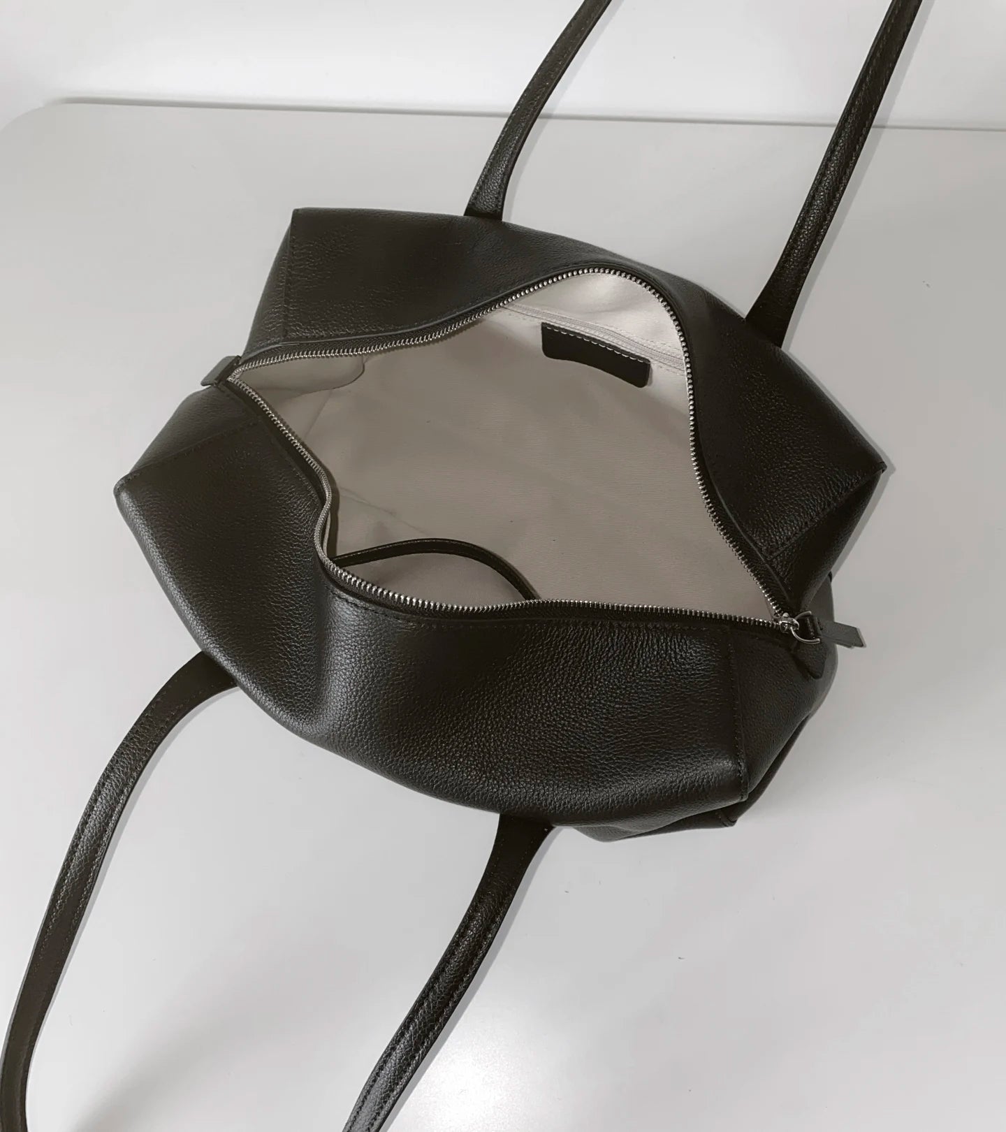 Genuine Leather Bowling Tote Bag