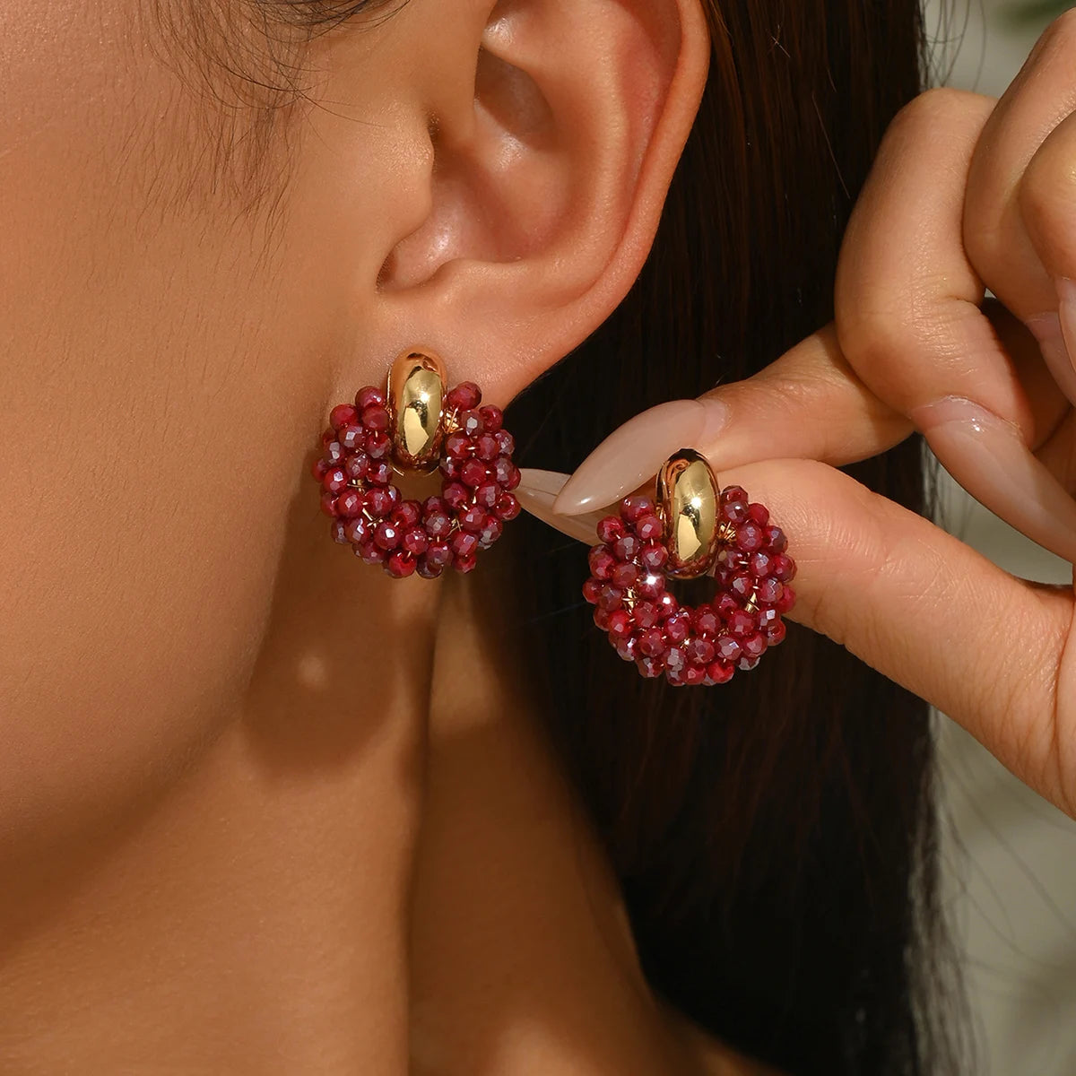 Handcrafted Bohemian-Style Minimalist Elegant Beaded Earrings Unique Design for Women Any Occasion