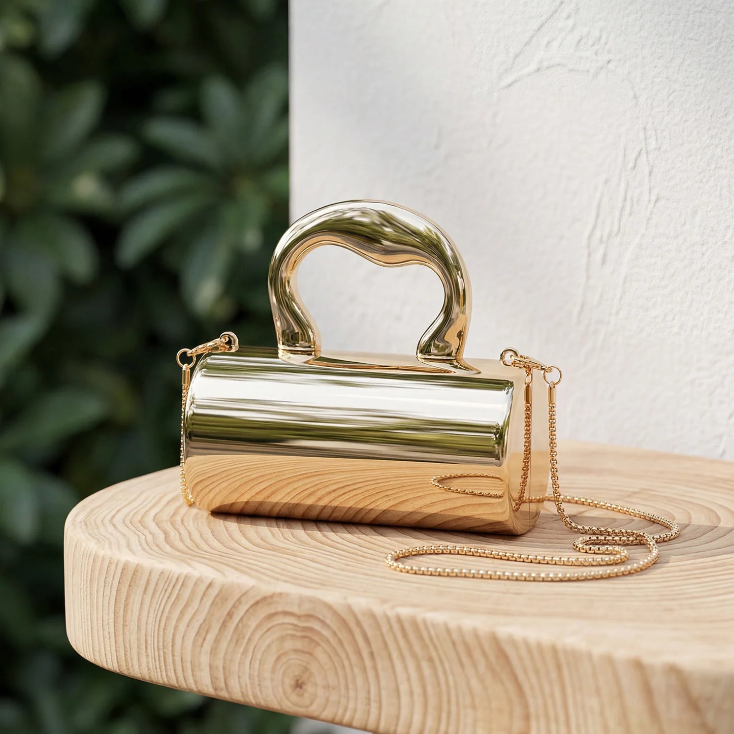 Mini Acrylic Cylinder Clutch Bag