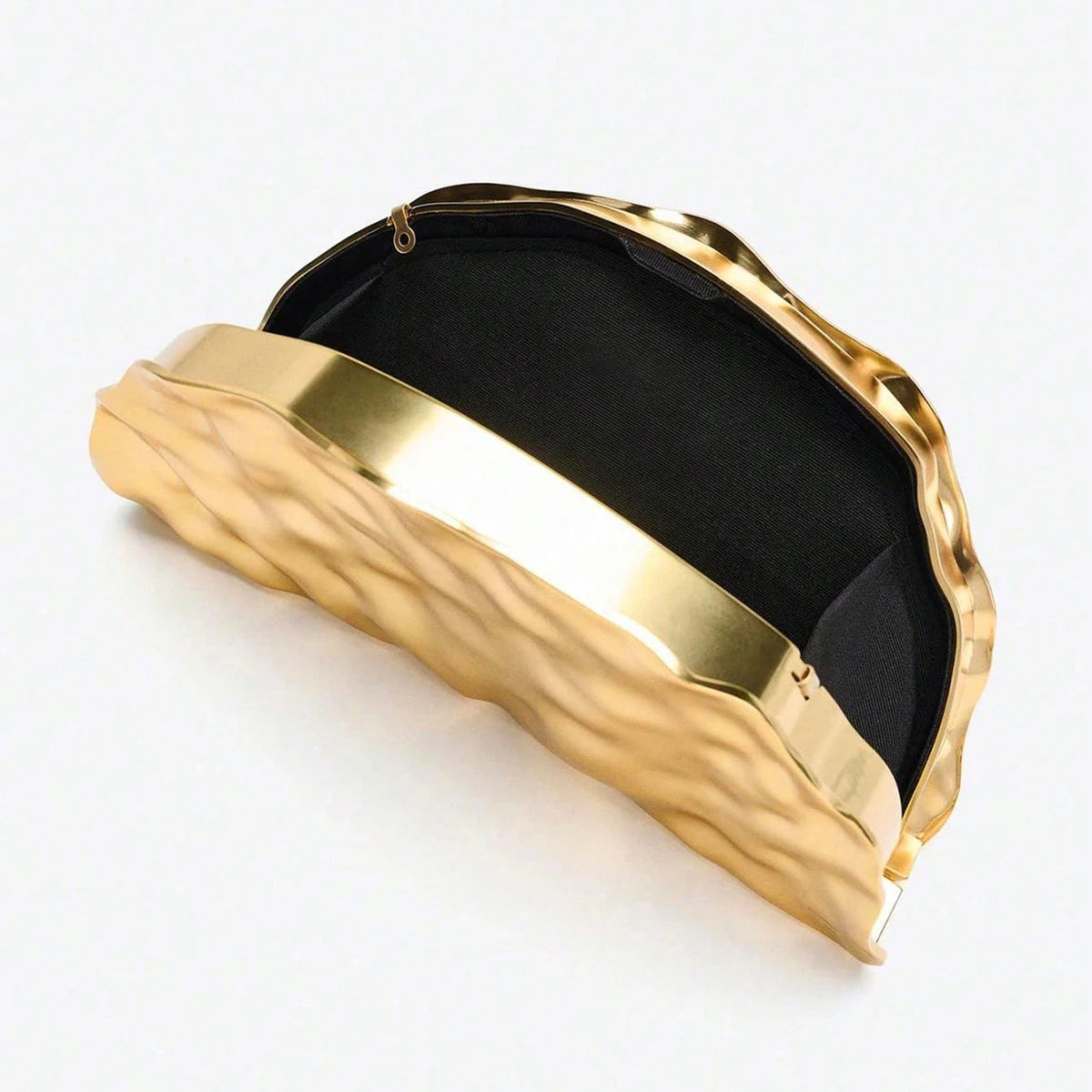 Gold Acrylic Evening Clutch Bag