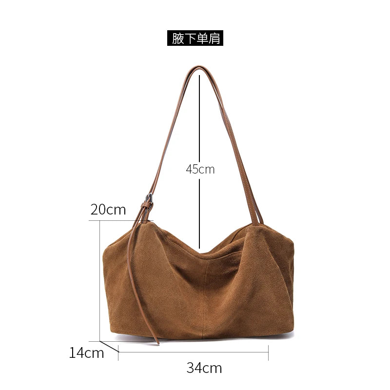 Genuine Leather Commuter Tote Bag