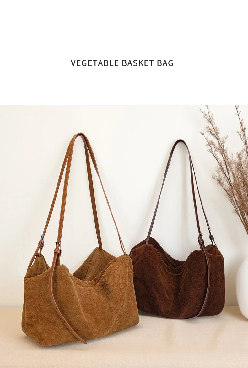 Genuine Leather Commuter Tote Bag