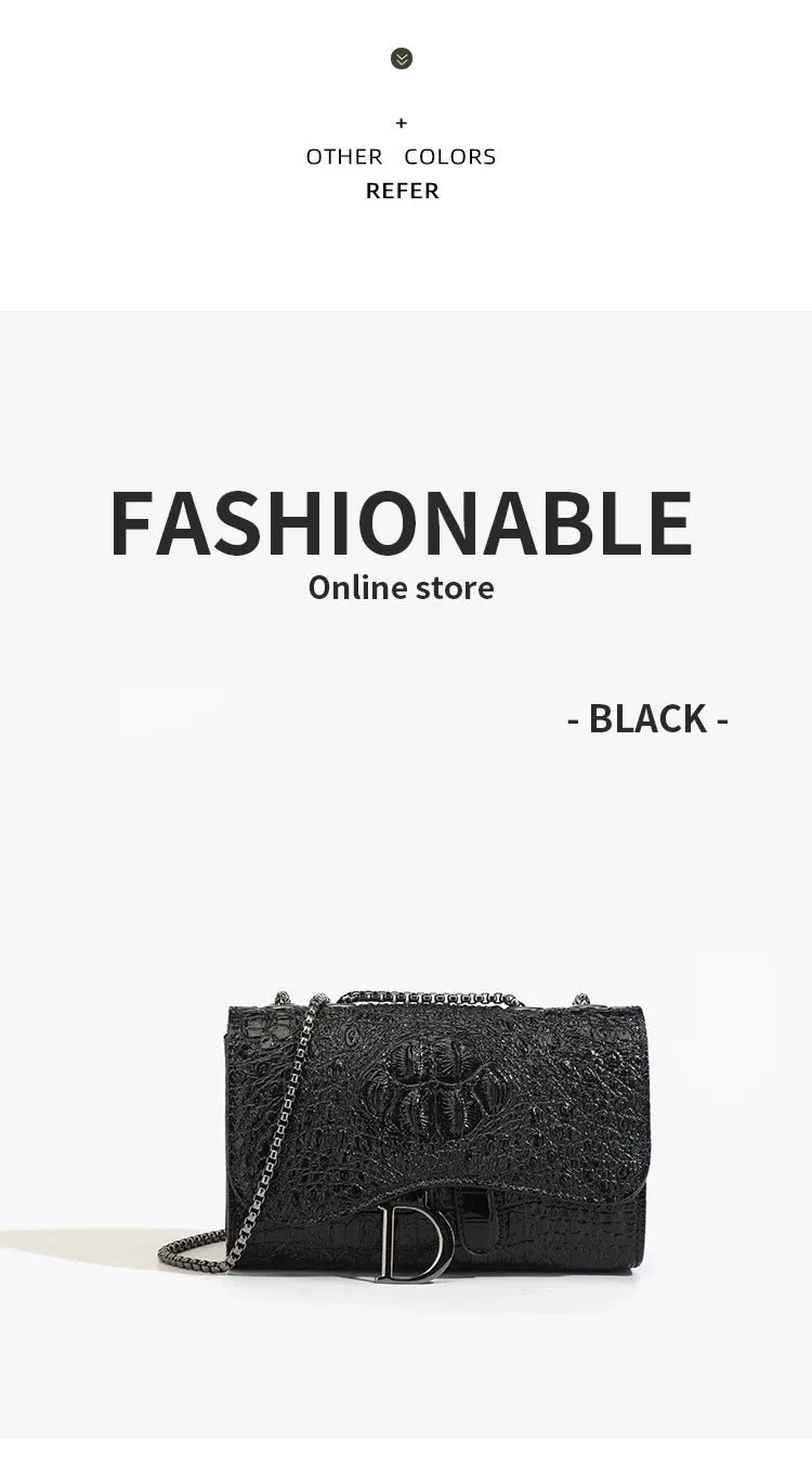 Sequin Chain Crossbody Handbag