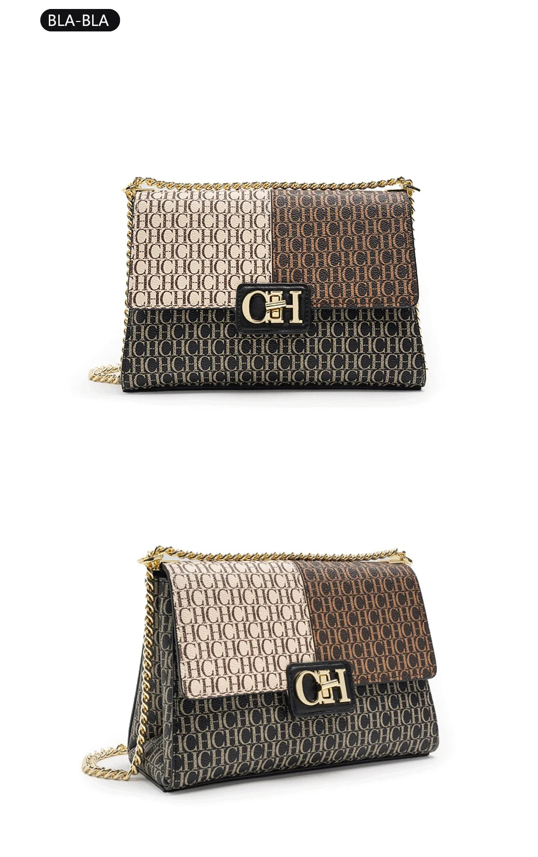 Fashion Color-Block Solid Color Design Women's Handbag Commuter Flap Light Luxury Brand Versatile 2025 New Women's Chain Bag