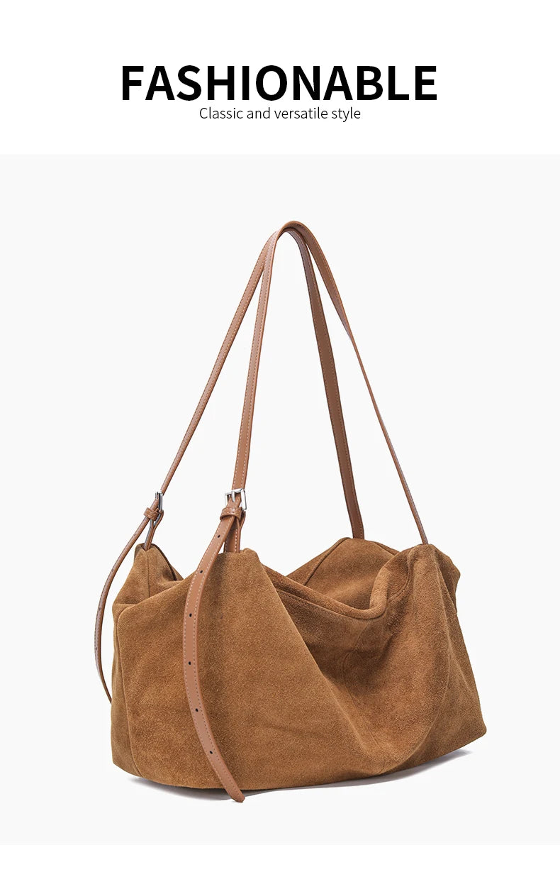 Genuine Leather Commuter Tote Bag