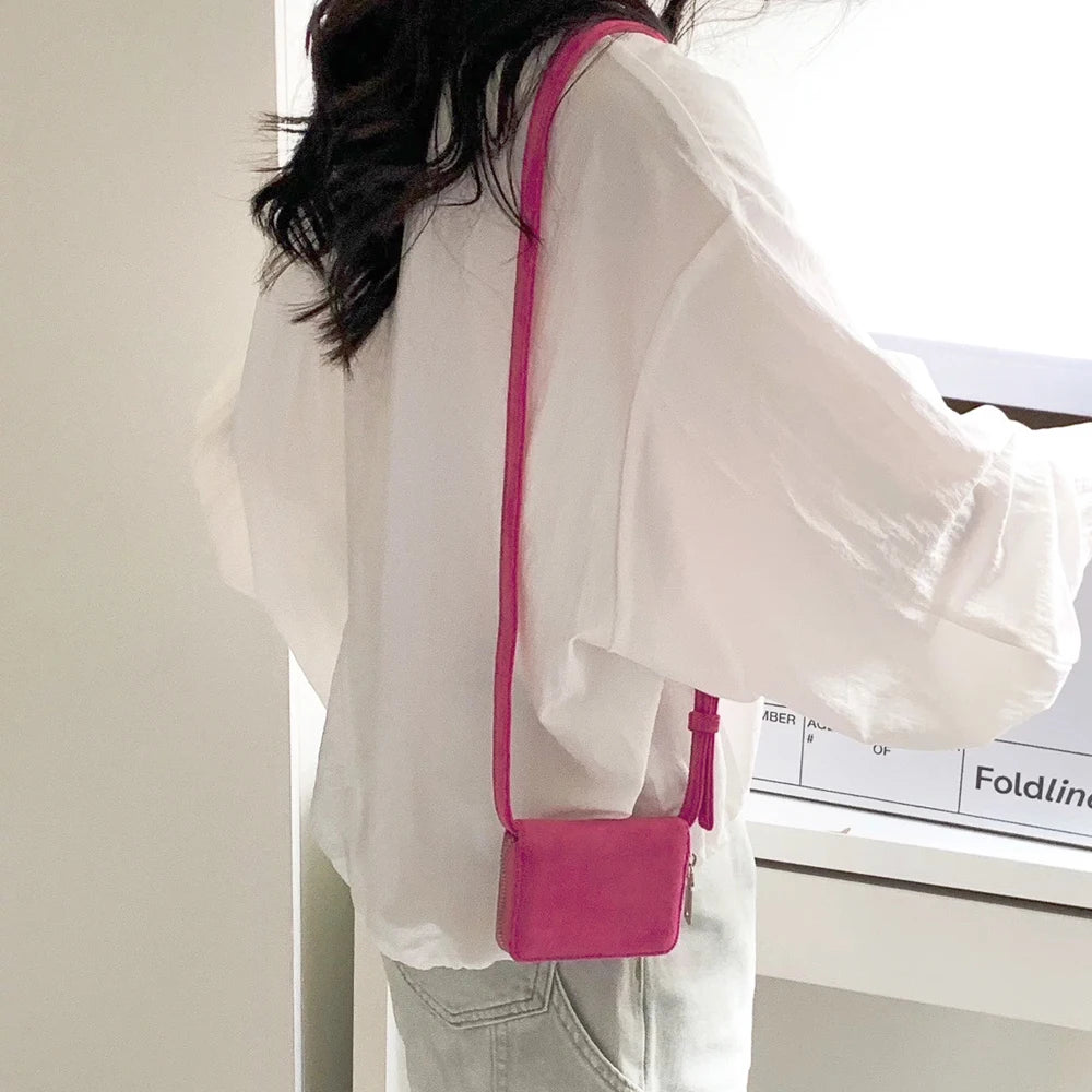 Mini Shoulder Card Wallet & Coin Purse