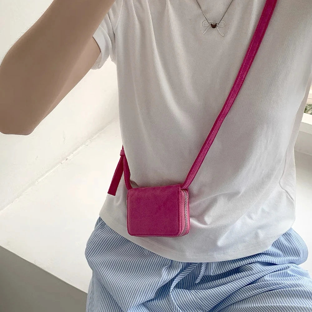 Mini Shoulder Card Wallet & Coin Purse