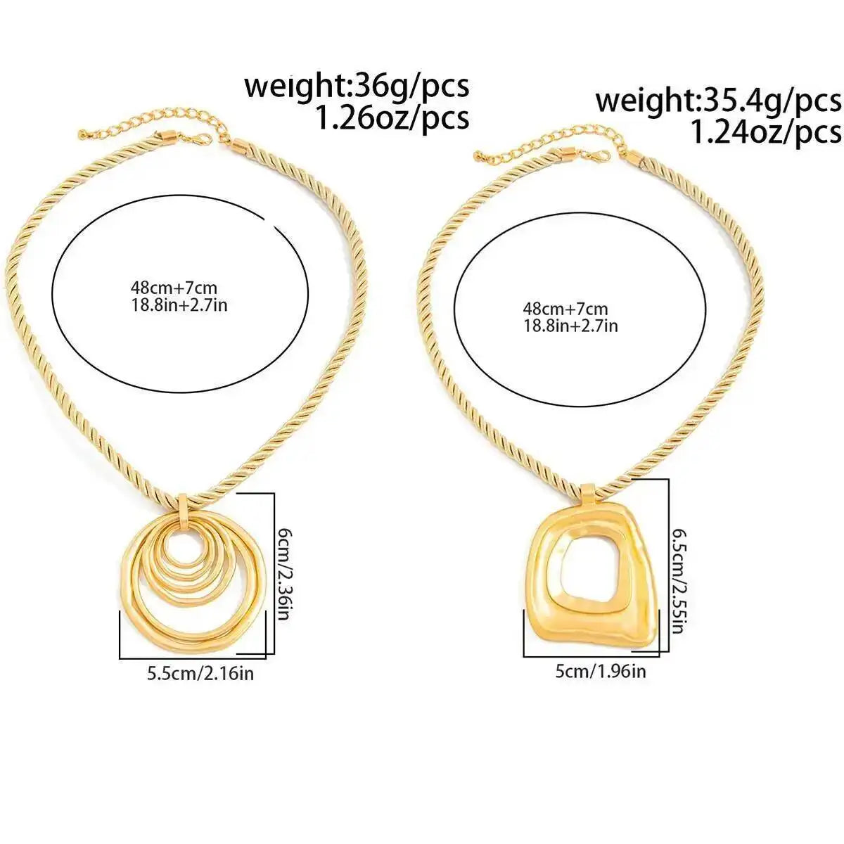 KunJoe Hip Hop Hollow-out Geometric Square Pendant Necklace Women 2026 Fashion Adjustable Rope Chain Necklace Party Jewelry Gift