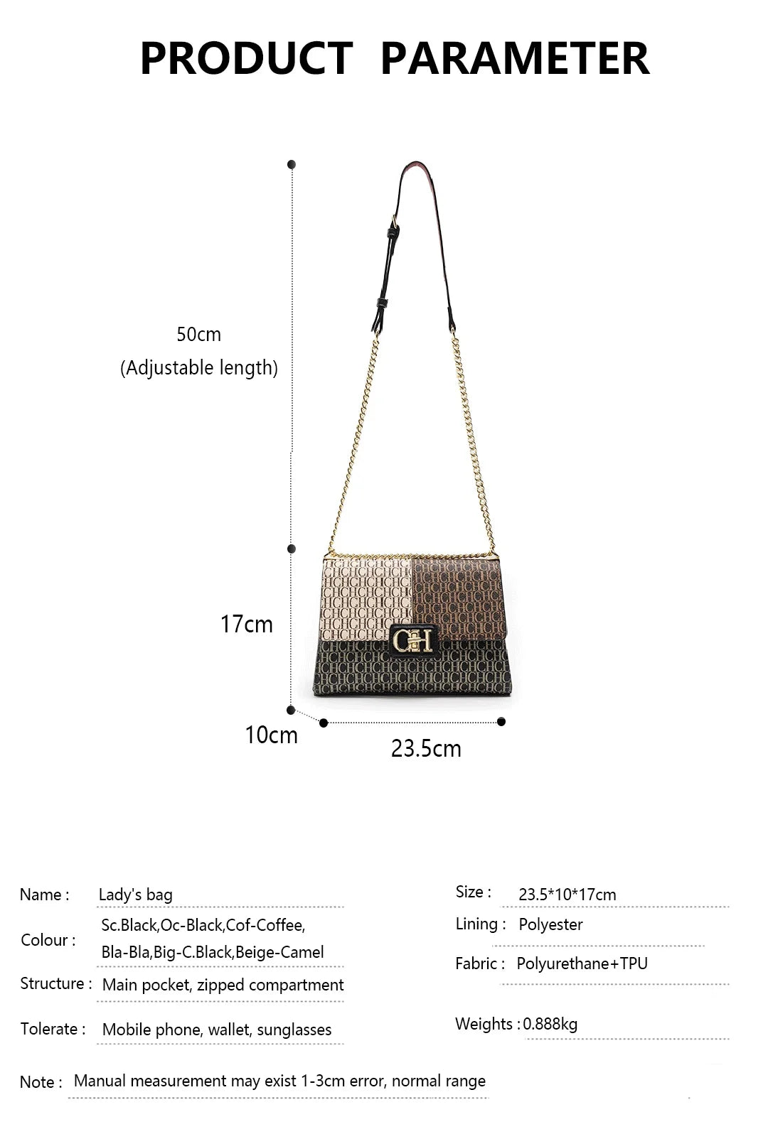 Fashion Color-Block Solid Color Design Women's Handbag Commuter Flap Light Luxury Brand Versatile 2025 New Women's Chain Bag