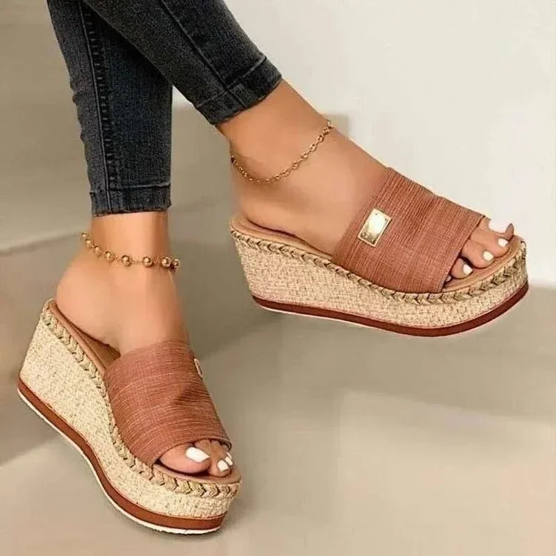Womens High Heels Sandal Thick Bottom Casual Shoes