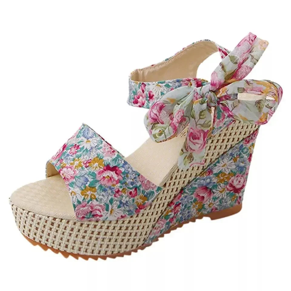 Summer New Fashion Slope Heel Fish Mouth Women's Sandals