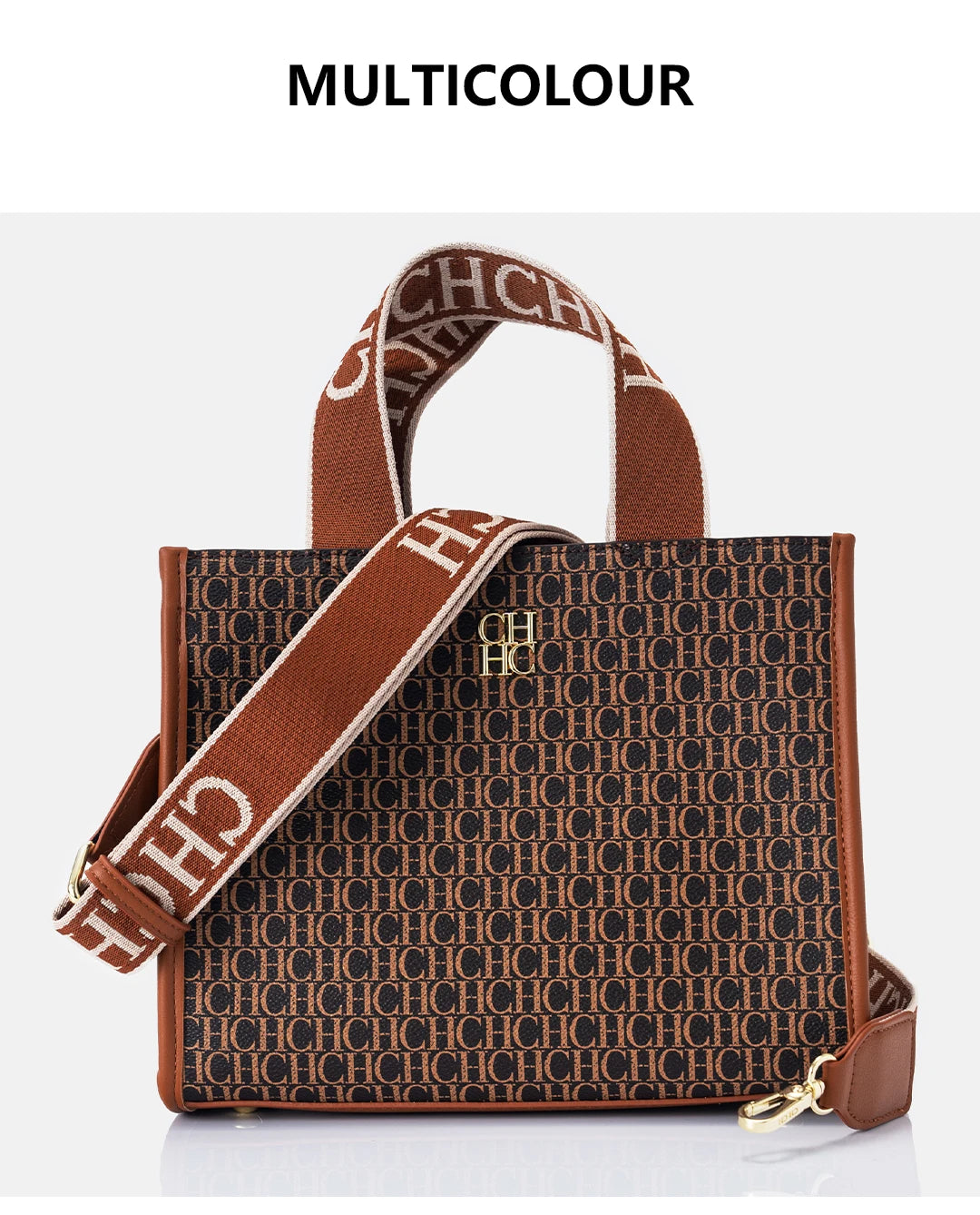 CH Women's Bags Metal Logo Casual Large Capacity Light Luxury Brand Designer 2026 New Fashion High Quality Women's Handbag