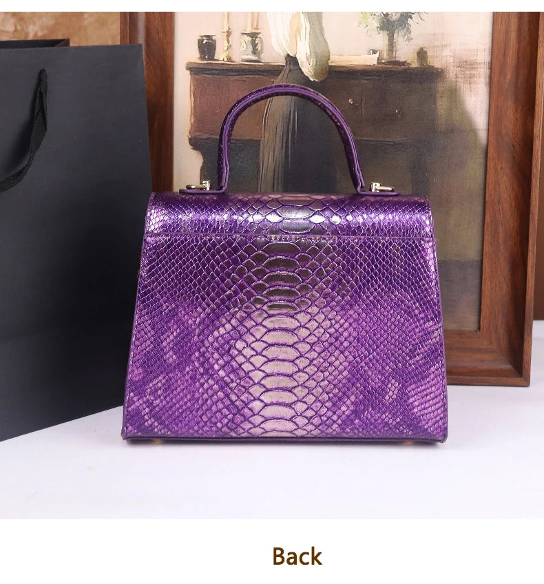 Stone-patterned handbag