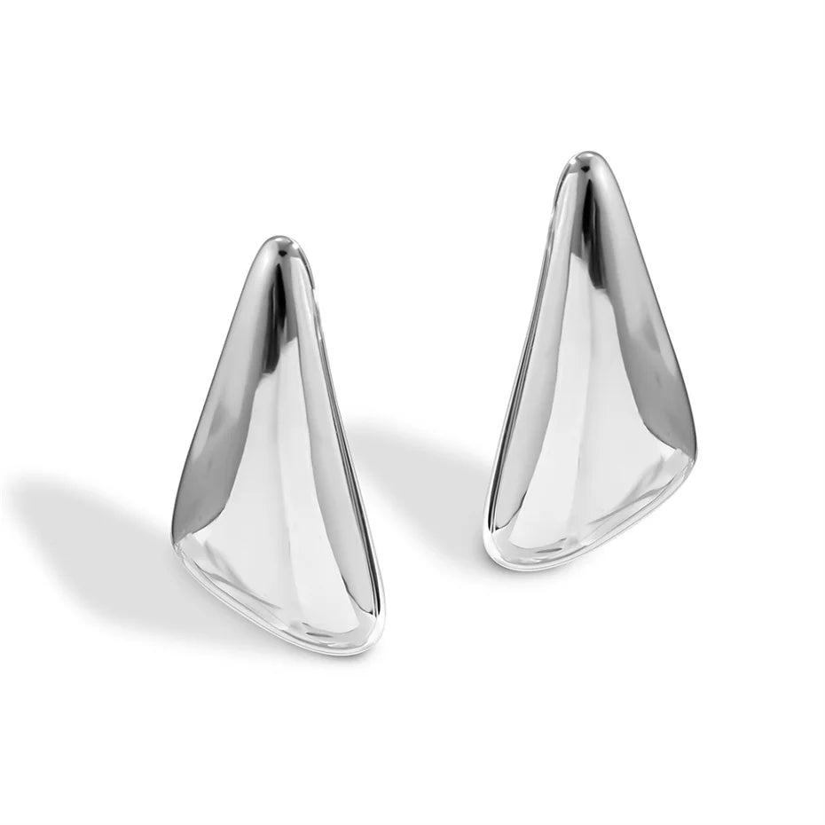 Ingemark Vintage Punk Smooth Metal Stud Earrings
