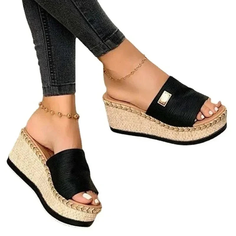 Womens High Heels Sandal Thick Bottom Casual Shoes