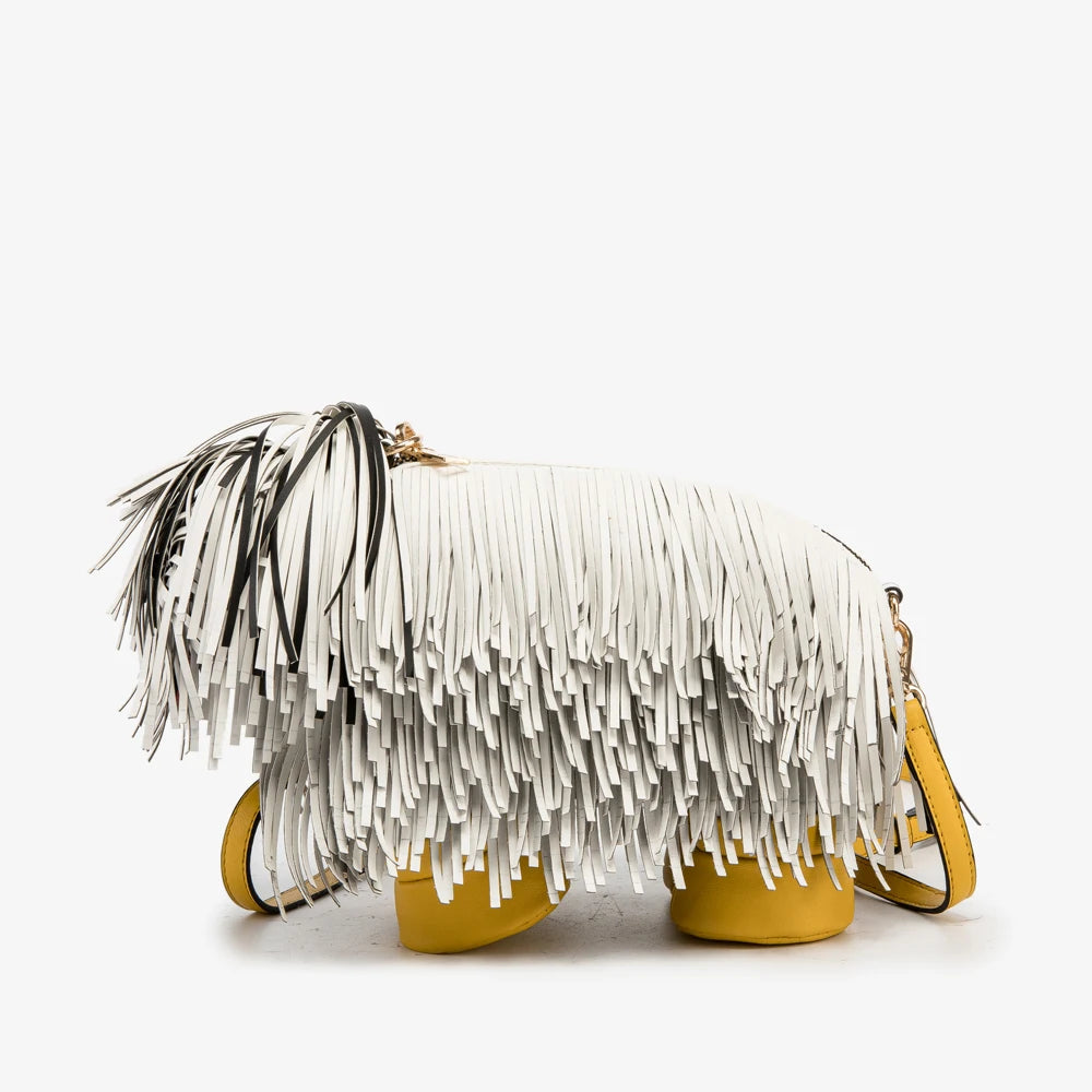Luxury Designer Cute dog shape, Leather crossbody shoulder bag
