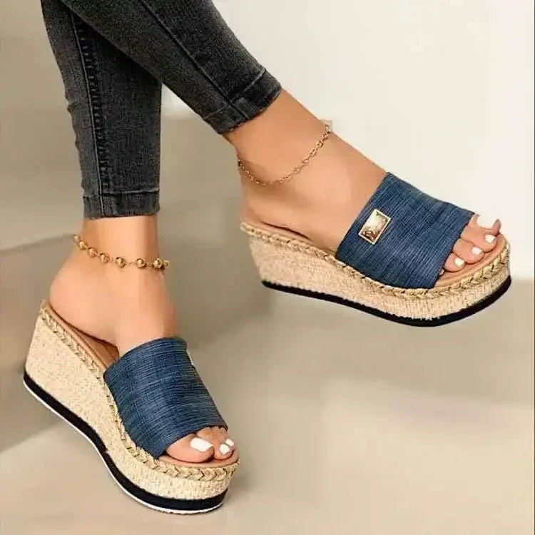 Womens High Heels Sandal Thick Bottom Casual Shoes