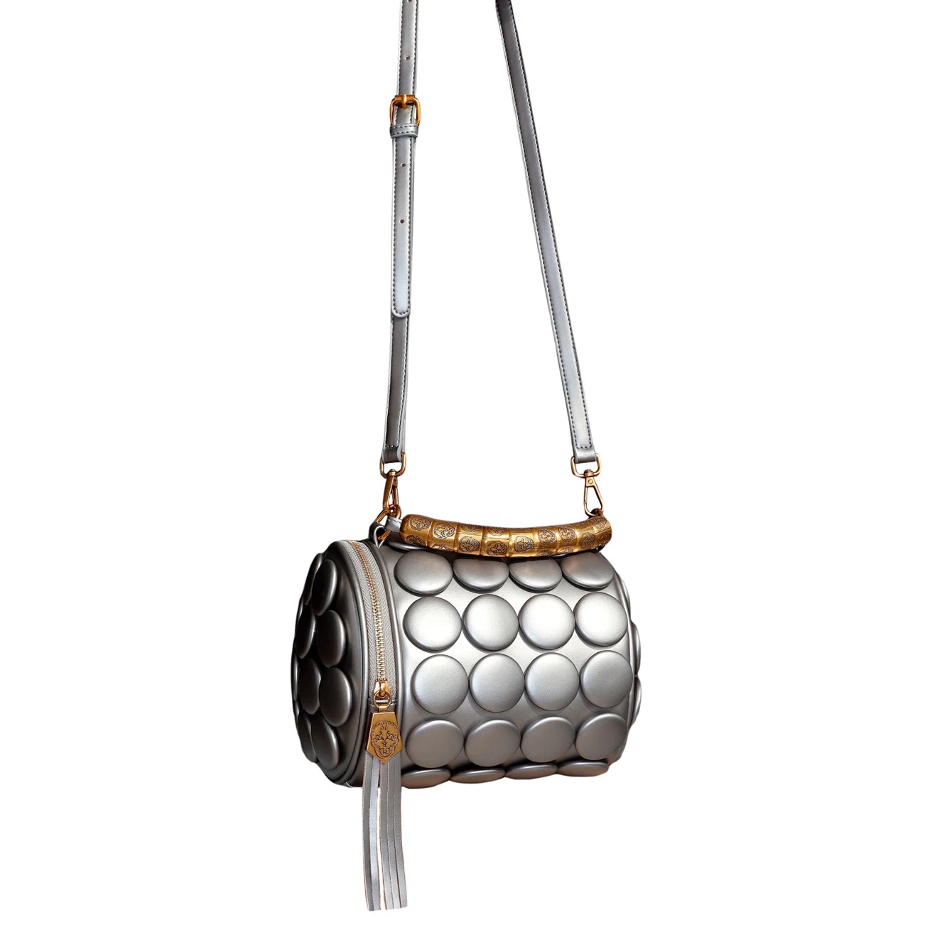 Designer Leather Bucket Shoulder Tote Bag
