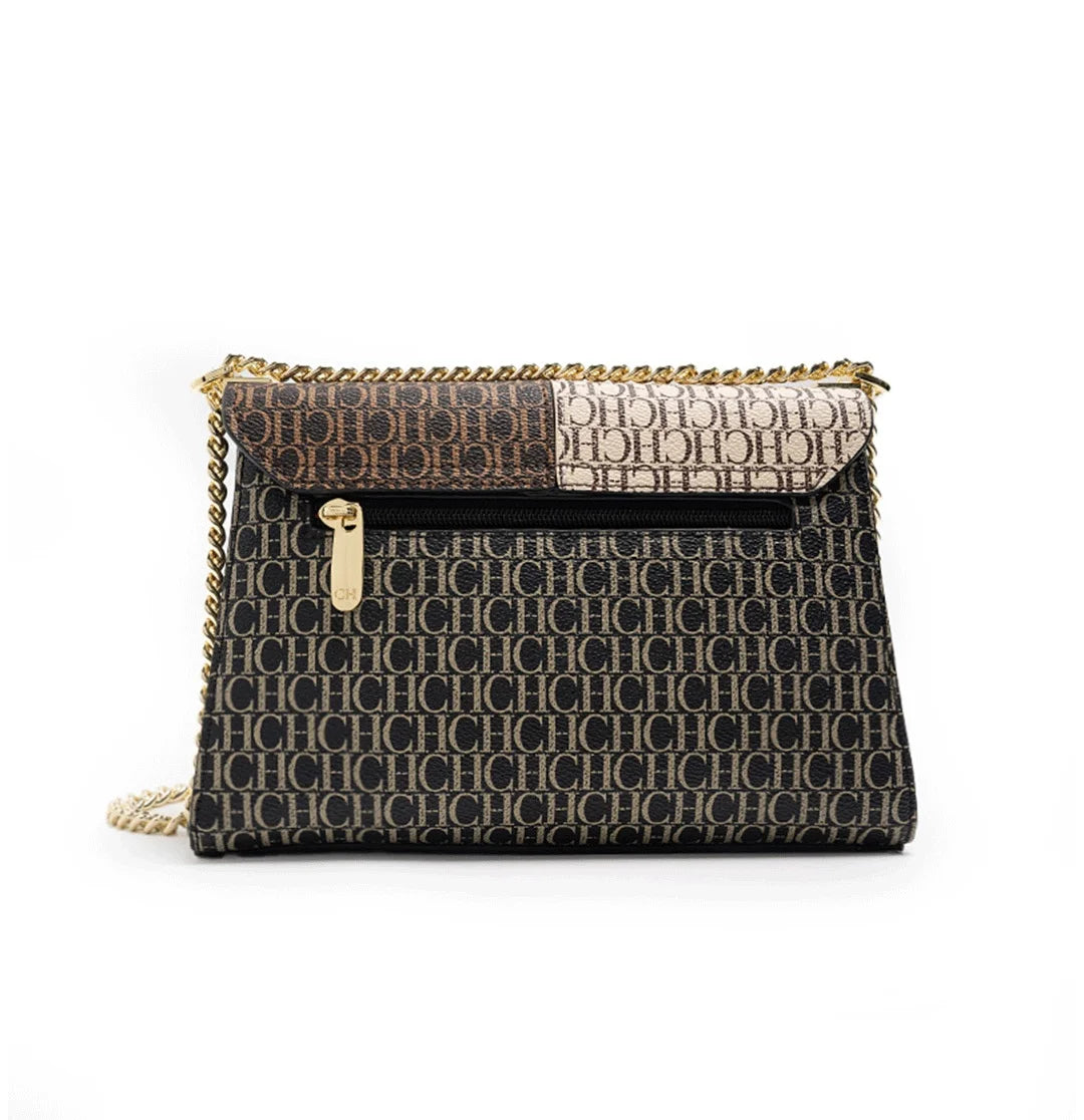 Fashion Color-Block Solid Color Design Women's Handbag Commuter Flap Light Luxury Brand Versatile 2025 New Women's Chain Bag