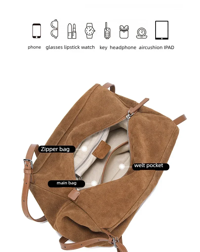 Genuine Leather Commuter Tote Bag