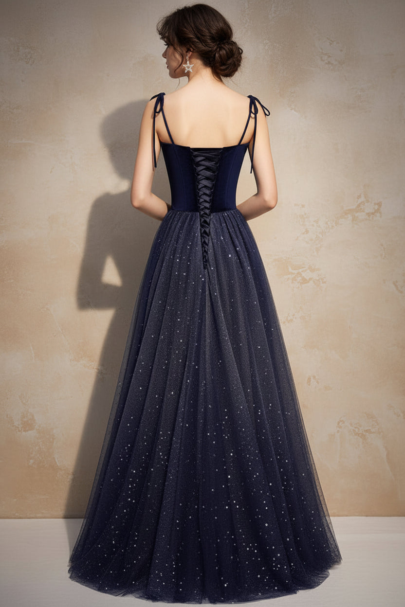 Velvet Banquet Tulle Evening Dress Feminine Temperament Suspender Prom Dresses Formal Dress Women Elegant Dress Party