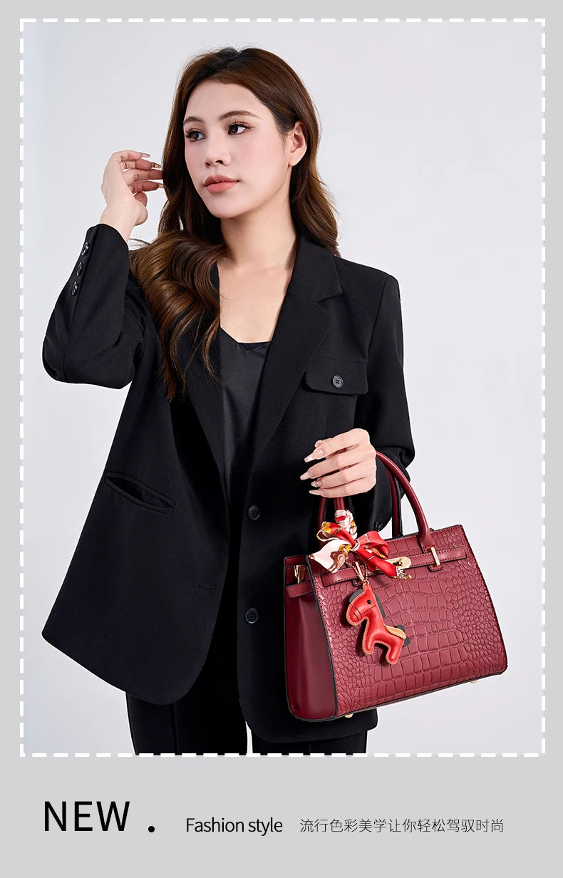 Large Capacity PU Crossbody Bag