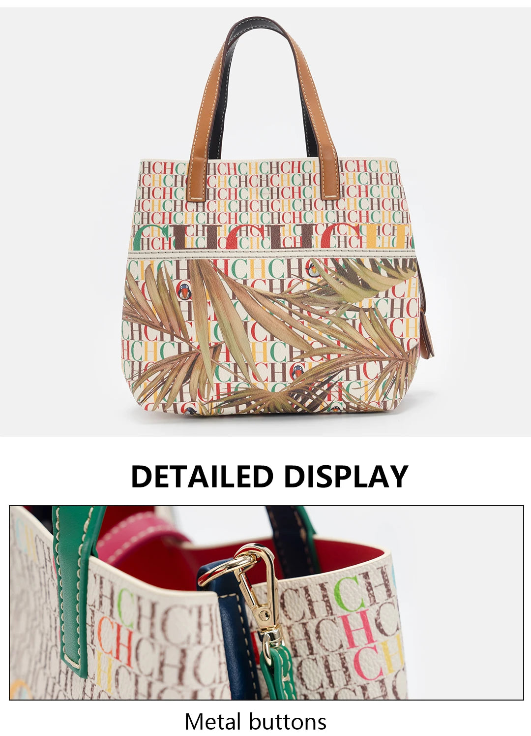 Large Capacity Printed Tote Bag