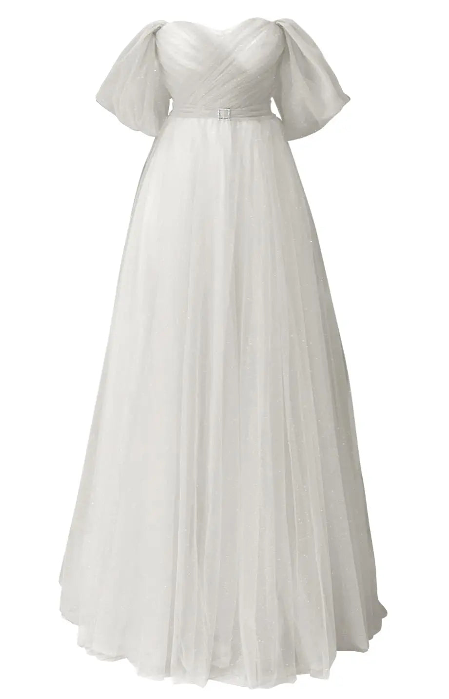 Glitter Tulle Prom Dresses Off The Shoulder Sweetheart Puffy Long Evening Gowns for Women 2026 Elegant Dress Wedding Party