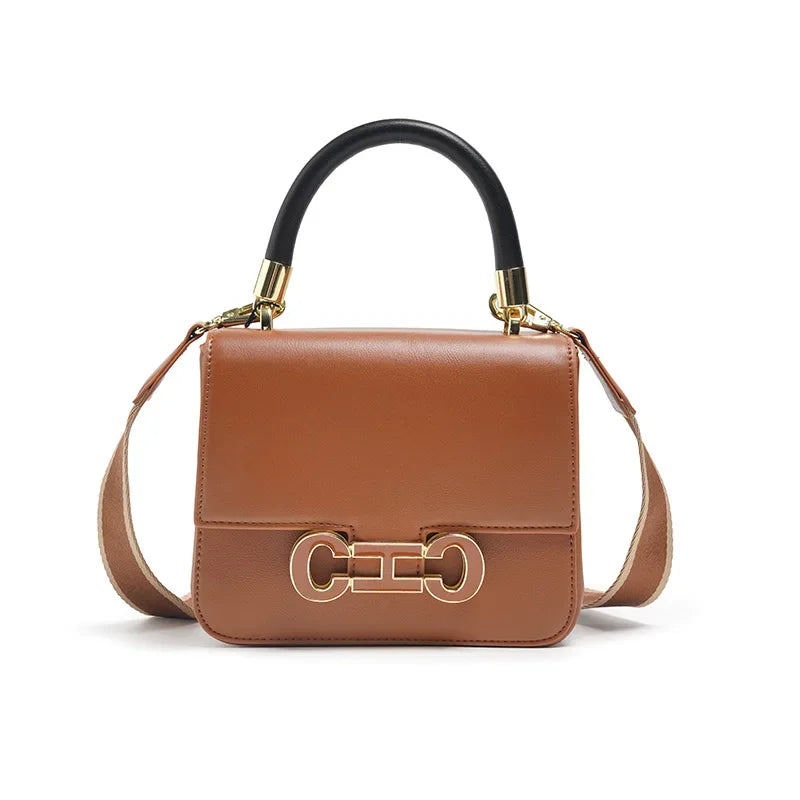 CH New PU+TPU Hand Bag 20x16x7cm Multi-Compartment Purse, 6 Colors Black Camel Cream Green Maroon Plum, Lightweight Tote